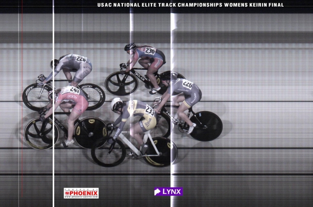 The women's keirin came down to a photo finish.
